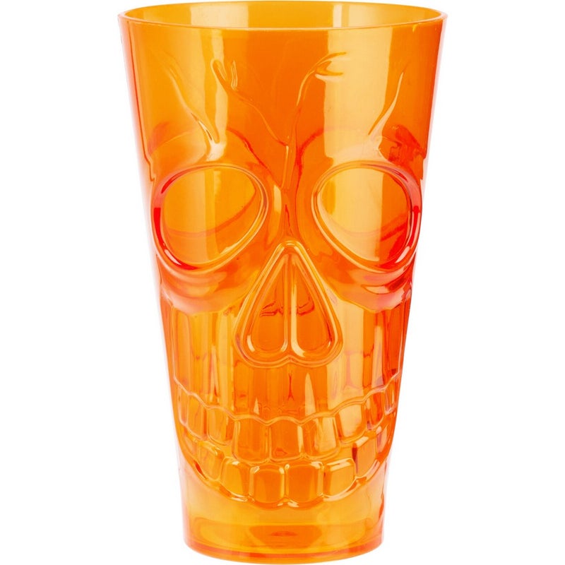 Koopman Drinking Cup Skull Design, Halloween-Themed Plastic Cup, Holiday Party Tableware, Seasonal Festive Decor  – 550ml Assorted 1 Piece - Image 3
