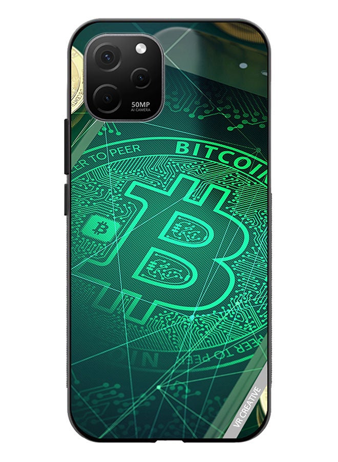VR CREATIVE Protective Case Cover For Huawei Nova Y61 Bitcoin Design Multicolour - Image 1