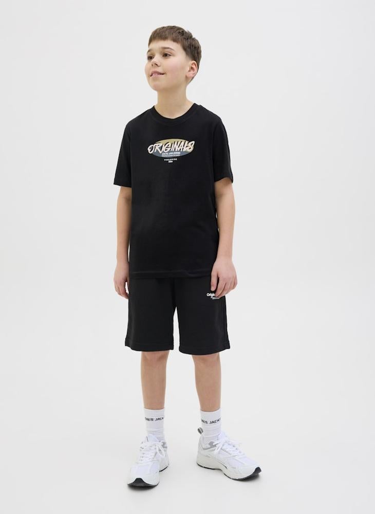 Jack & Jones Junior - Kids Logo Sweat Shorts - Image 1