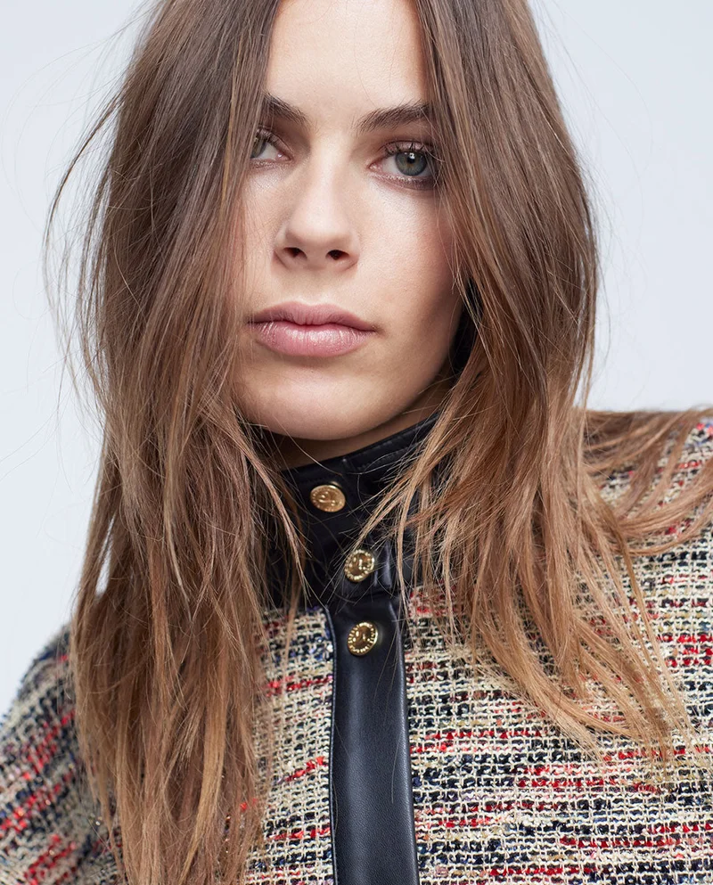 Lola Casademunt Tweed bomber jacket