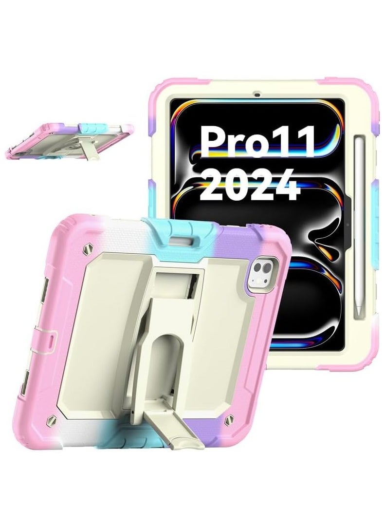 General iPad Pro 11 Inch 2024 (5th Gen) Tablet Silicone Case with Invisible Stand and Pen Slot, Robust and Drop-Proof Kids Case for iPad Pro 11  - Image 2