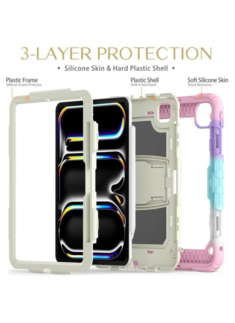General iPad Pro 11 Inch 2024 (5th Gen) Tablet Silicone Case with Invisible Stand and Pen Slot, Robust and Drop-Proof Kids Case for iPad Pro 11  - Image 4