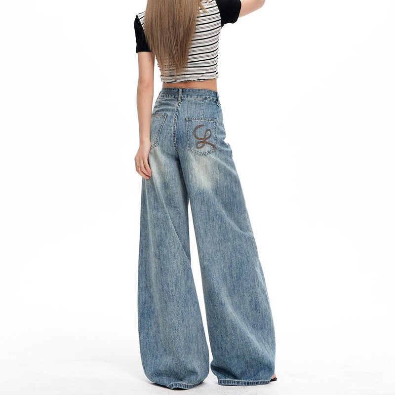 Unisex Classic Denim Jeans Loose Fit Daily Outdoor Wear - Image 4