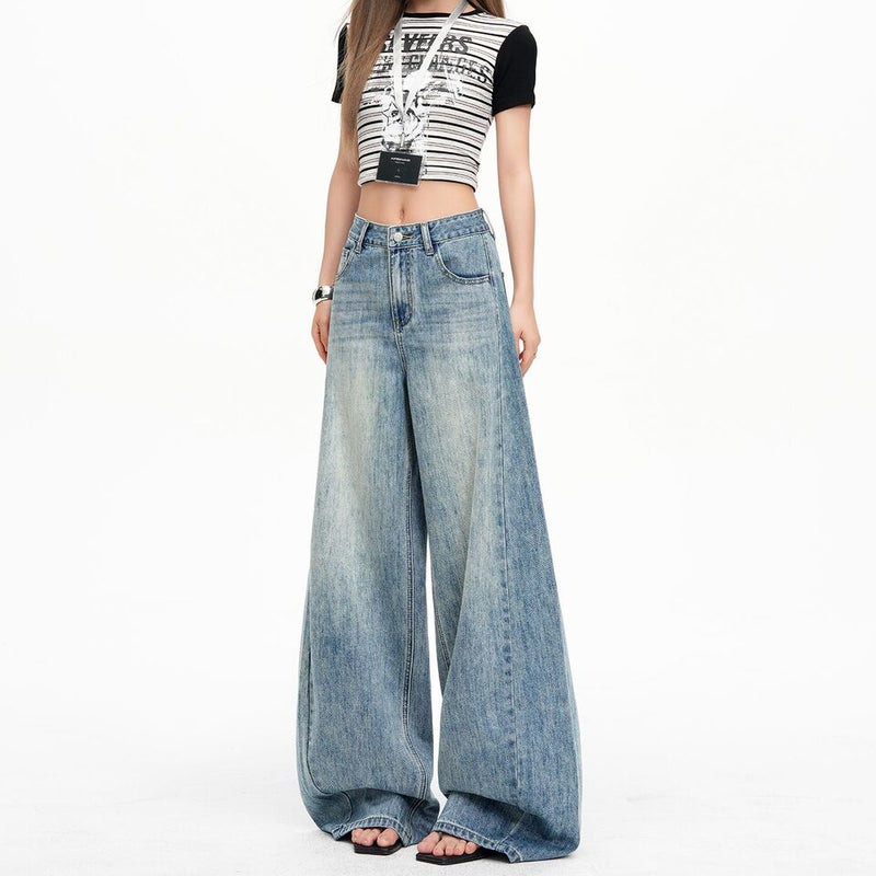 Unisex Classic Denim Jeans Loose Fit Daily Outdoor Wear - Image 3