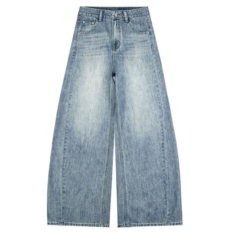 Unisex Classic Denim Jeans Loose Fit Daily Outdoor Wear - Image 5