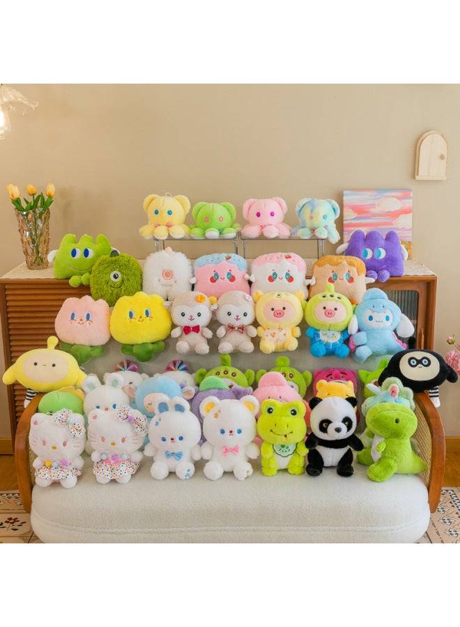 Plush Toys Seven Or Eight Inch Grab Doll Doll To Push Wedding Throw Small Doll 8 Inch Doll Wholesale-Specifications:Rabbit Fur Face Pahai-Color:Boutique 8-inch/single Price/color Mixed Hair - Image 3