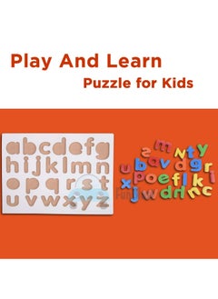 Generic FunBlast 3D Wooden Learning Small Letters Alphabets Board for Kids Learning Toy for Kids – (Multicolor; Pack of 1)  - Image 5