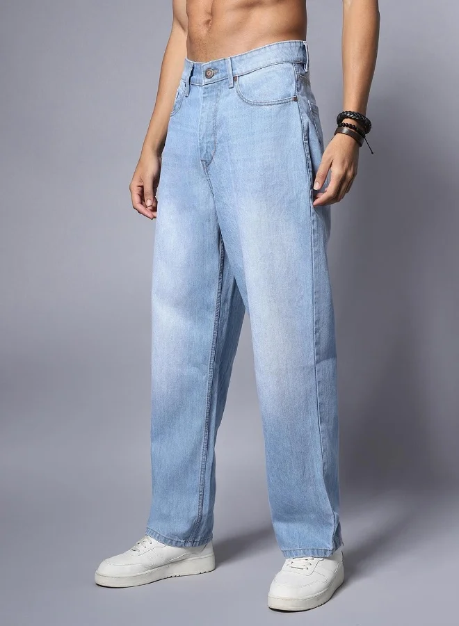 HIGH STAR Mens Blue Jeans