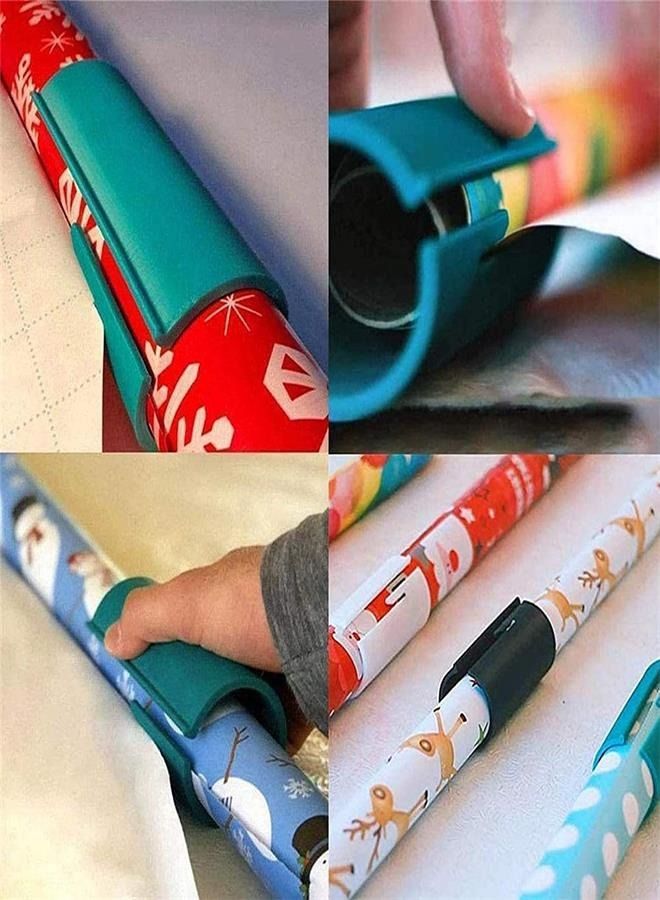 Generic 2PCS Wrapping Paper Cutter, Gift Wrap Cutter，Portable Sliding Wrapping Paper Roll Cutter Tool,Makes Wall Sticker Decorations and Gift Packaging - Image 3