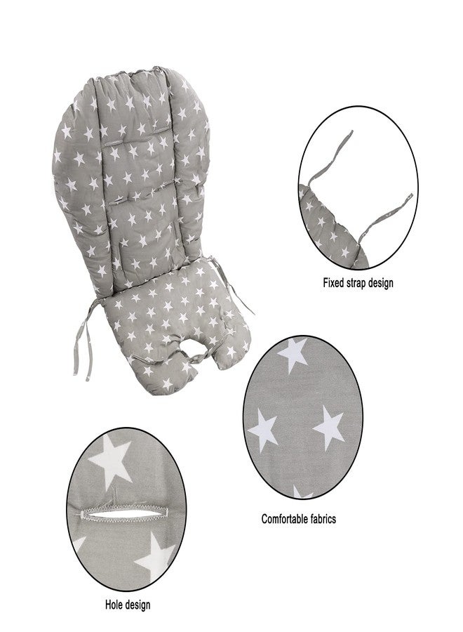 Kocpudu High Chair Pad,high Chair Cushion/seat Cushion/high Chair Cushion Cover,Soft and Comfortable,Light and Breathable, Cute Patterns,Suitable for Most High Chairs,Baby Dining Chairs (Gray) - Image 5