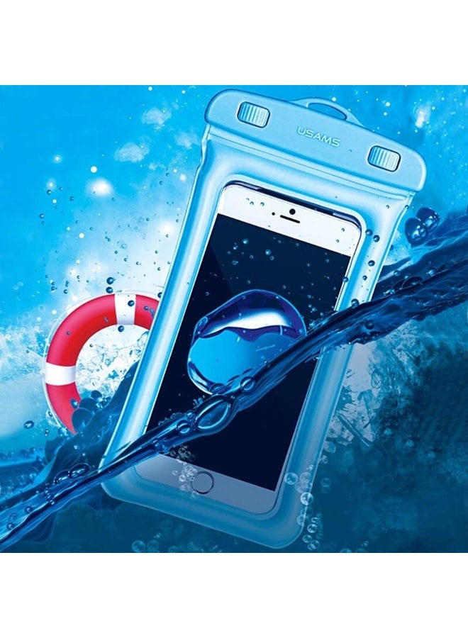 Usams Mobile Waterproof Case, Touchscreen Functionality, Waterproof Pouch, Cellphone Dry Bag, Waterproof Cell Phone Case, Drift Diving Swimming Waterproof Bag, for all Smart Cellphones upto 7” - Image 2