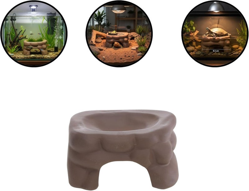 Turtle Basking Platform Ceramic Dock for Aquarium and Terrarium Use - Image 4