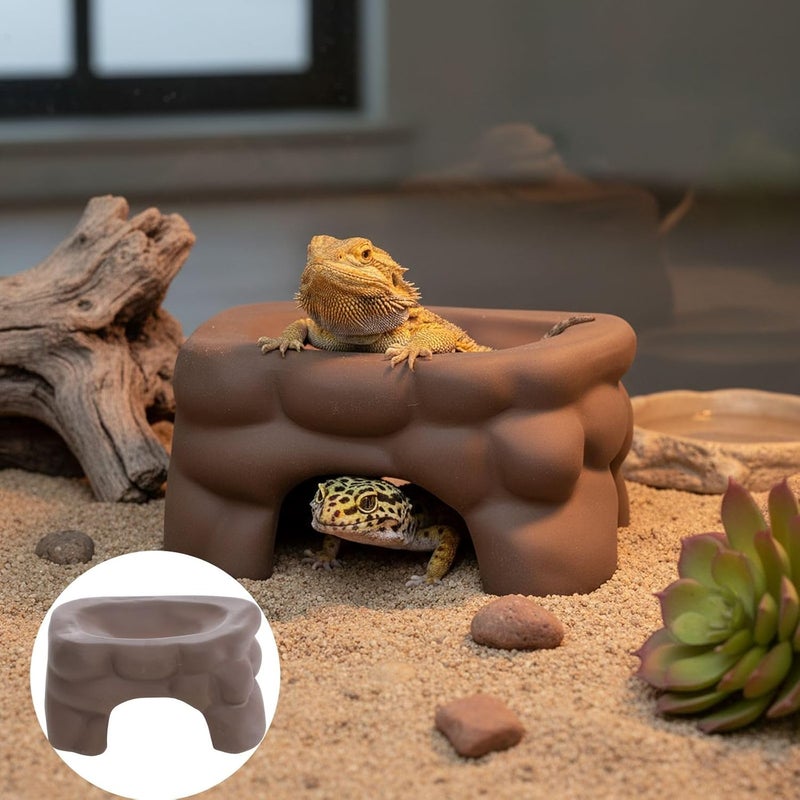 Turtle Basking Platform Ceramic Dock for Aquarium and Terrarium Use - Image 2