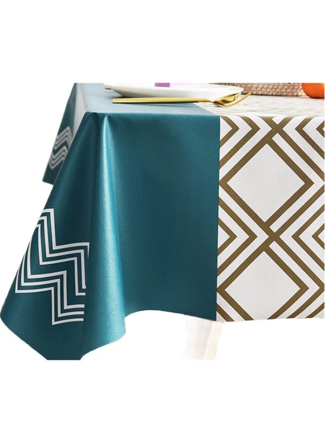 Moon Time Mengting Tablecloth, Fabric, Waterproof, Oil-Resistant, Washable, Dining Table Cover, Rectangular Tablecloth, Pvc Table Mat, Placemat, 140*180 - Image 2