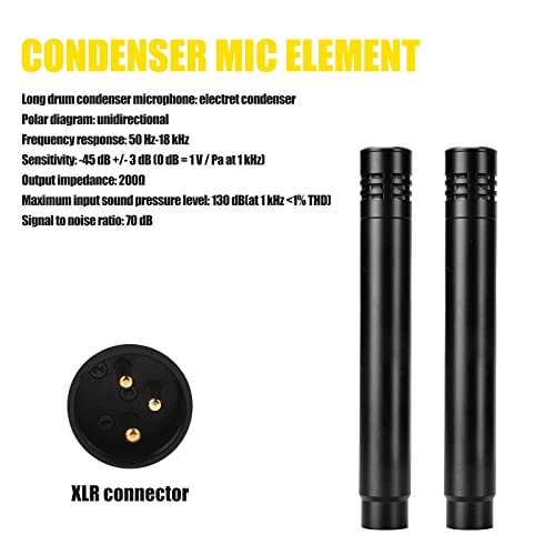 Audio Array AM-K1 Instrument Drum Microphone Kit | Stage Performance & Professional Studio Recording Quality | 1 Kick Drum Mic, 2 Tom Mics, 2 Overhead Condenser Mics with Standard Mounting Accessories - Image 4