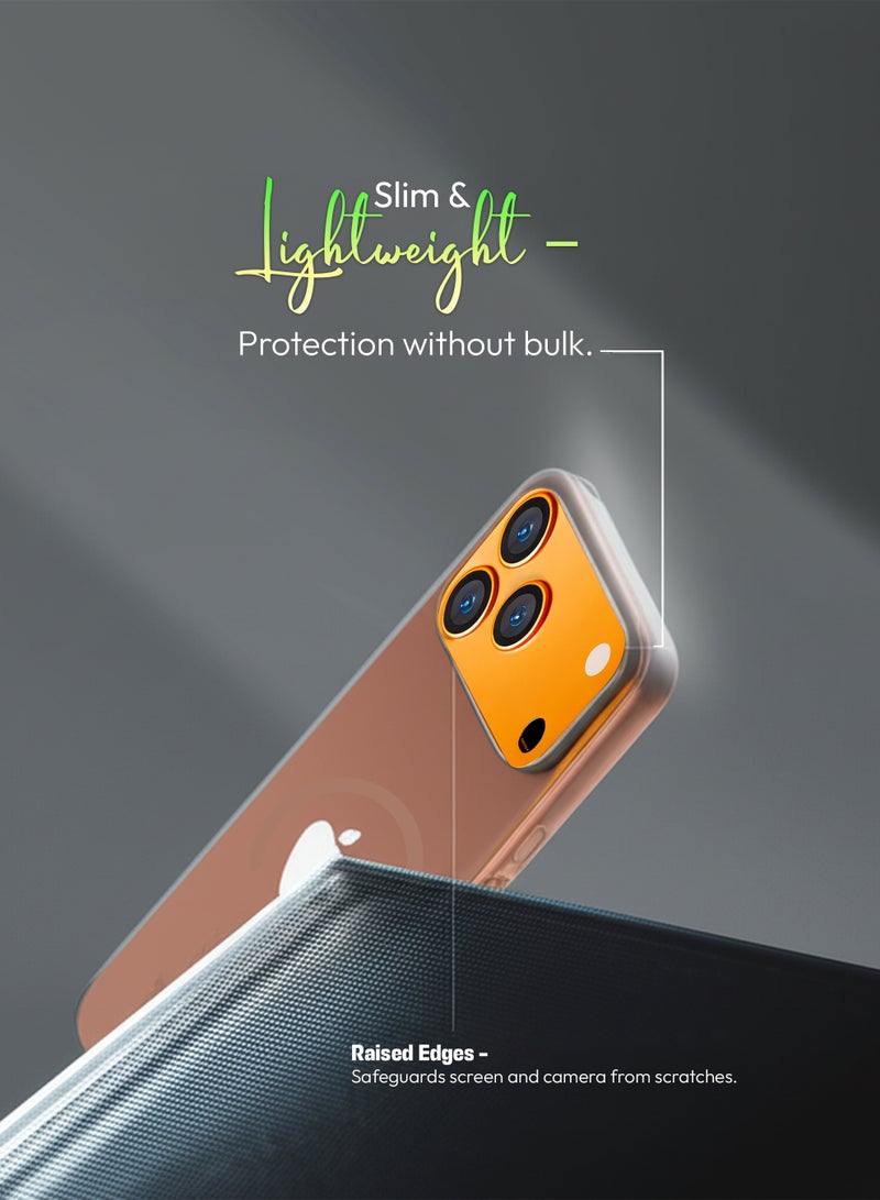 رعاية كبار الشخصيات جراب MagSafe لهاتف iPhone 17 Pro خفيف الوزن وشفاف ومضاد للصدمات مع غطاء حماية قوي مغناطيسي N52 مضاد للاصفرار ومقاوم للخدش والسقوط جراب خلفي رفيع للهاتف المحمول - Image 4