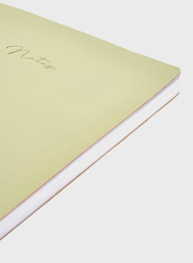 Prickly Pear PU B5 notebook - moss