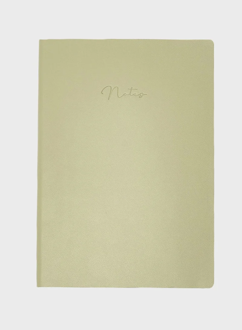Prickly Pear PU B5 notebook - moss