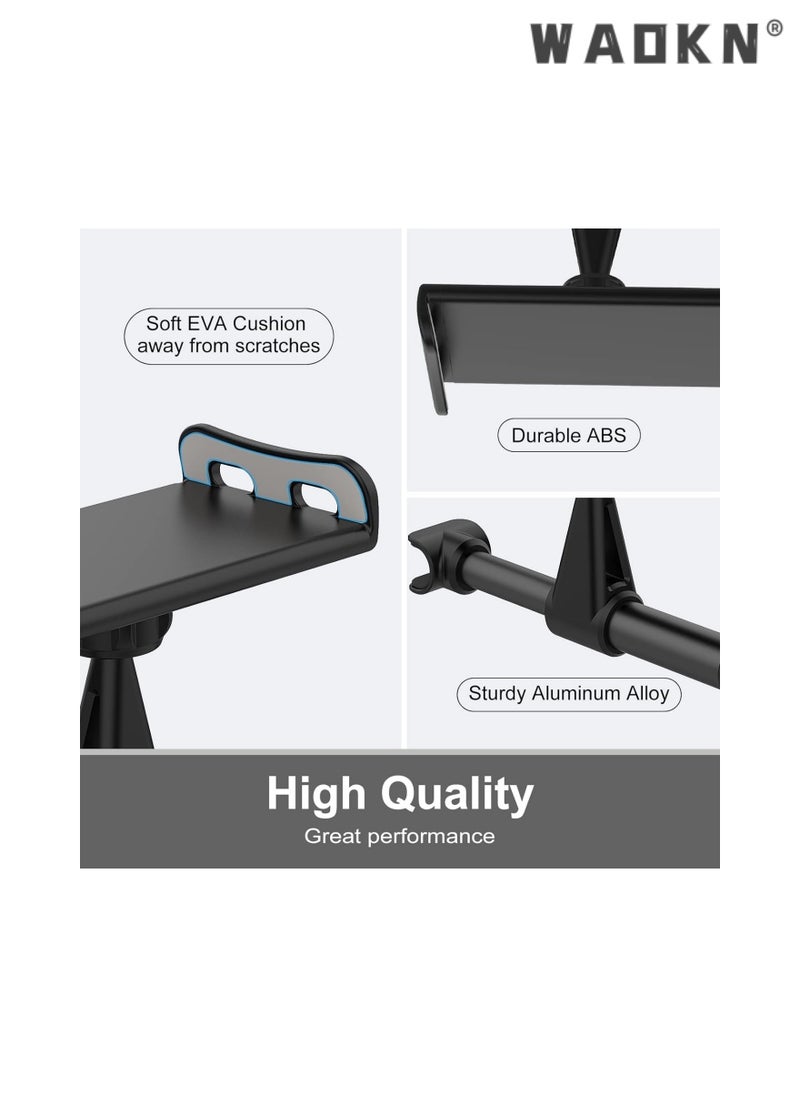 WAOKN Car Headrest Tablet Adjustible Holder Car Phone Holder Auto, Car Rear Seat Back Headrest Multifunctional Support Bracket Compatible with iPhone 13 Pro Max or Other 4.7-11 Inch Device (Black)  - Image 3