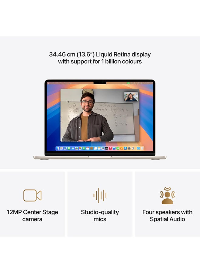 Apple Renewed -  2025 MacBook Air Laptop With 13-Inch Display, M4 chip With 10-core CPU And 10-core GPU Processor/24GB RAM/512GB SSD/Mac OS STARLIGHT - Image 3
