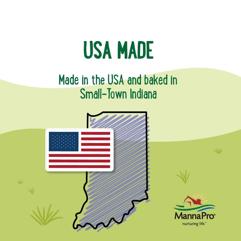 Manna Pro Farmhouse Favorites Mini Horse & Mini Donkey Treats -Baked Snack for Mini Horses & Mini Donkeys - Hand Mixed Treat - Oats, Apple & Banana Flavored - 3lb Bag - Image 3