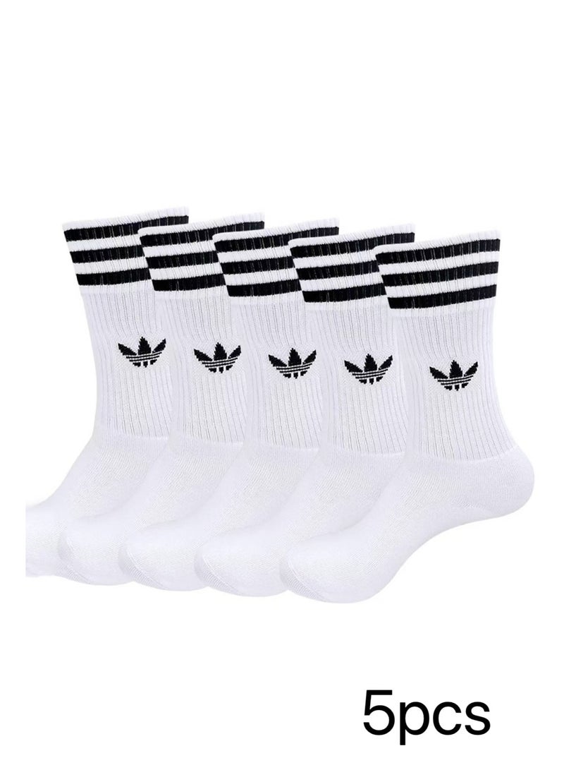 Adidas 5Pcs Gift Box Men's and Women's Sports Socks Men's and Women's - Image 1