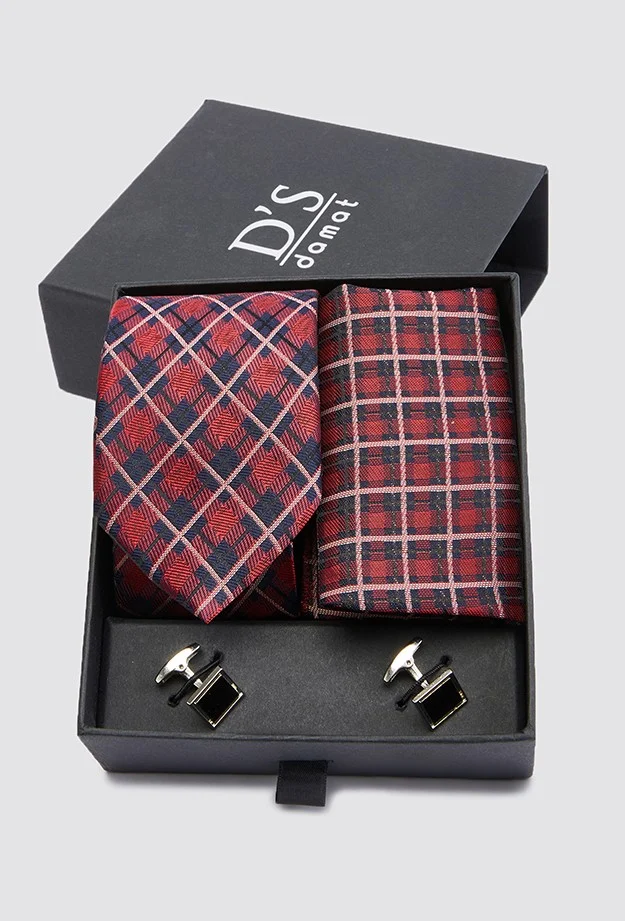 D'S DAMAT D'S Groom Standard Tie Handkerchief Cufflink Tie-handkerchief Set 0HF1145SET02
