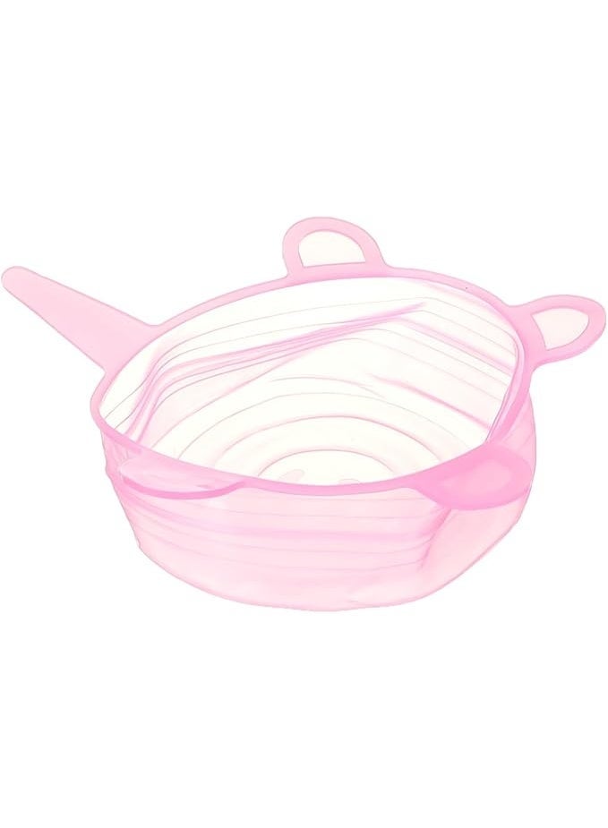 Set of 6 Stretchable Reusable Silicone Lids – For Kitchen & Food Storage - Image 2