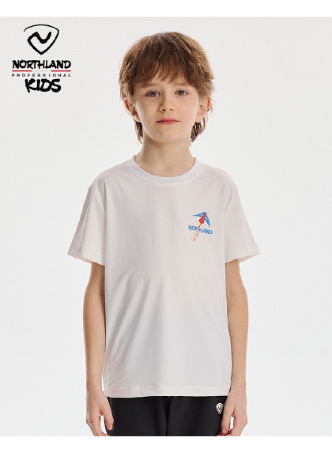 NorthLand Kids' Summer Cool Sun Protection Quick-dry Short Sleeve T-shirt - Boys' Outdoor Moisture-wicking Breathable Casual Sports Tee - Image 1