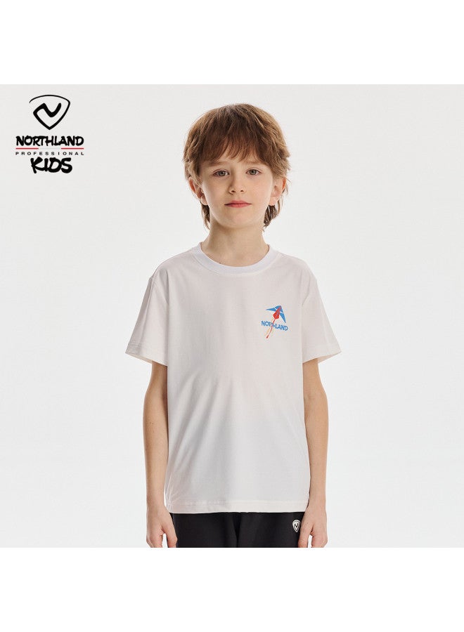 NorthLand Kids' Summer Cool Sun Protection Quick-dry Short Sleeve T-shirt - Boys' Outdoor Moisture-wicking Breathable Casual Sports Tee - Image 2