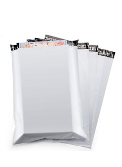 Generic Plastic Envelope Bag, 100pcs White Self-Seal Adhesive Courier Storage Bags, Plastic Poly Envelope Mailer Postal, Strong Thick Shipping Mailing Bags (White) (35 * 45cm)  - Image 1