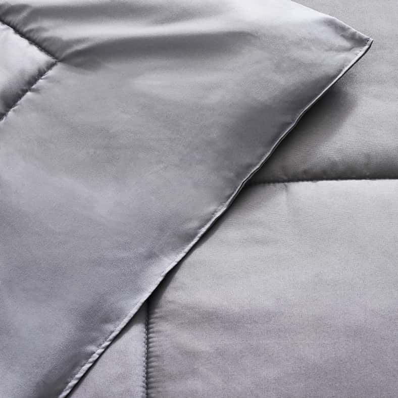 Pan Home طقم لحاف مريح قابل للعكس 3 قطع يوميًا 160x220 سم - فضي/ رمادي - Image 3