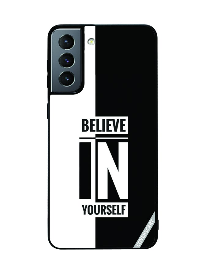 Protective Case Cover For Samsung Galaxy S21 Plus 5G Believe In Yourself Design Multicolour
