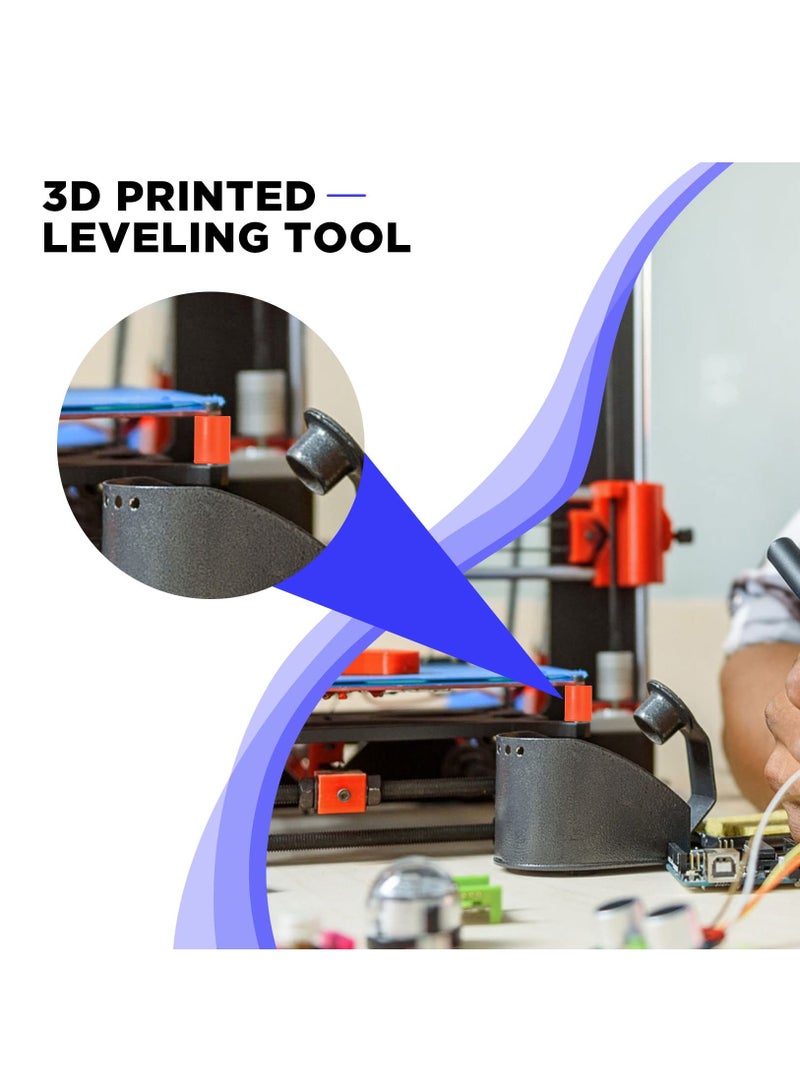 SOLARAE 3D Printer Heat Bed Leveling Parts,12Pcs  Printer Hot Bed Mounts Column Stable Tool, Printer Parts Heat Buffer Silicone Heat Bed Parts Compatible with CR-10 Ender 3 Bottom Connect (Brown, 0.7 Inches) - Image 4