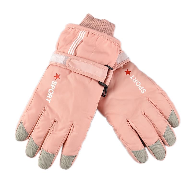 CXQRR Kids Winter Snow Ski Gloves Boys Girls Warm Waterproof Breathable Gloves for Outdoor Sports 6-12Y - Image 5