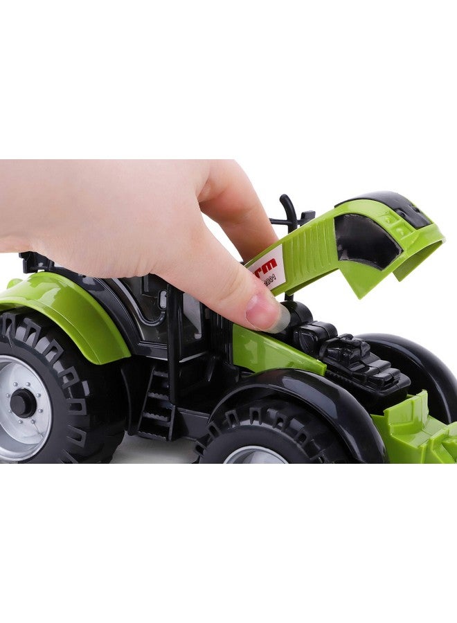 Toyland Friction Powered Farm Tractor With Opening Bonnet Red Green Blue Or Pink (Green) - Image 5