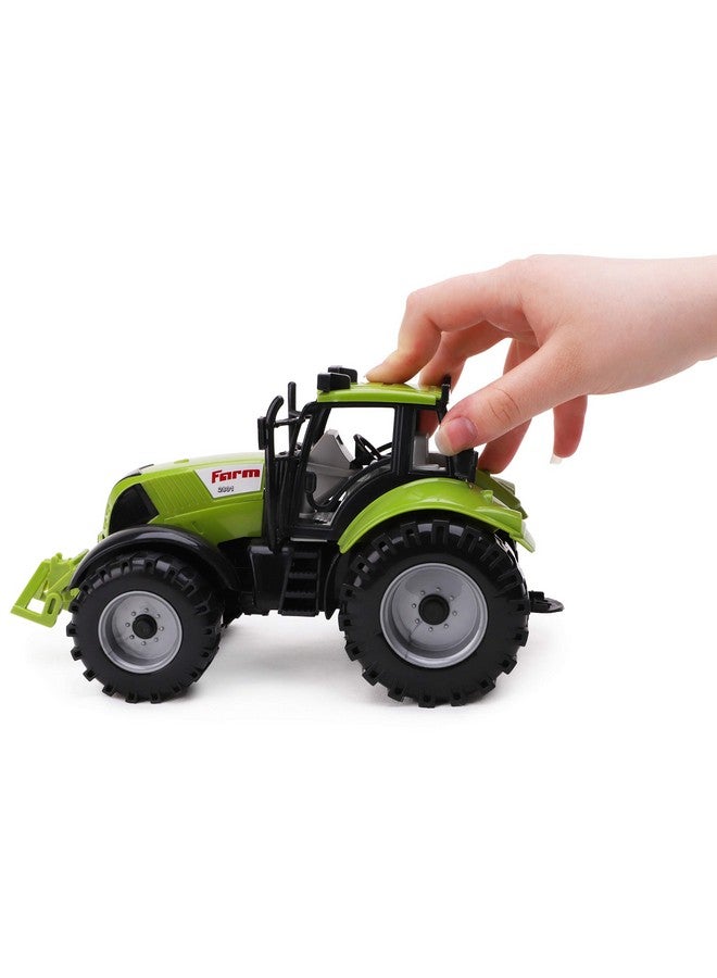 Toyland Friction Powered Farm Tractor With Opening Bonnet Red Green Blue Or Pink (Green) - Image 3