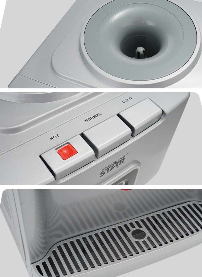 Winning Star Water Dispenser, Top-Loading, Hot & Cold, Standard, Tabletop, Elegant Design, 500W, White, Model: ST-6508 - Image 5