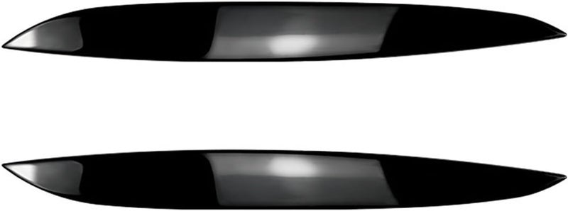 QASULER Glossy Black Headlight Eyebrow Trim for VW Golf 4 - Image 1