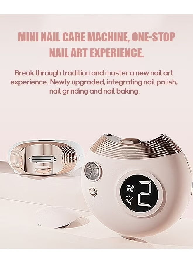 BlueFire 3-in-1 Electric Nail Clipper & Polisher with LED Light & Digital Display 💅 | Rechargeable Low-Noise Manicure & Pedicure Kit for Baby, Kids, Adults & Seniors | Portable All-in-One Nail Care Machine with 11 Attachments | Safe, Mess-Free, & Ergonomic Grooming Device with Built-in Clipping Bin, Type-C Fast Charging & UV LED Precision Light ✨ - Image 2