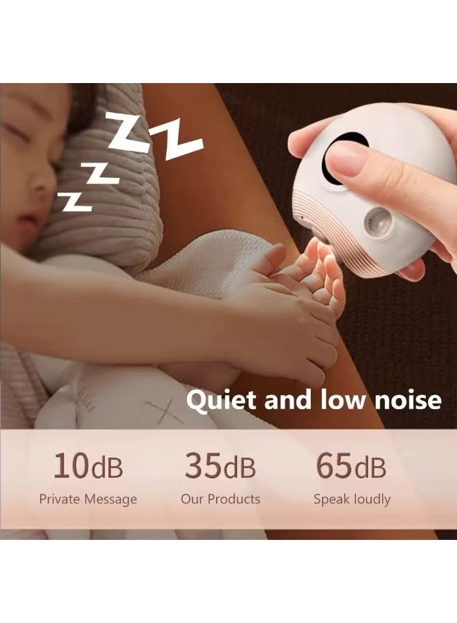 BlueFire 3-in-1 Electric Nail Clipper & Polisher with LED Light & Digital Display 💅 | Rechargeable Low-Noise Manicure & Pedicure Kit for Baby, Kids, Adults & Seniors | Portable All-in-One Nail Care Machine with 11 Attachments | Safe, Mess-Free, & Ergonomic Grooming Device with Built-in Clipping Bin, Type-C Fast Charging & UV LED Precision Light ✨ - Image 4