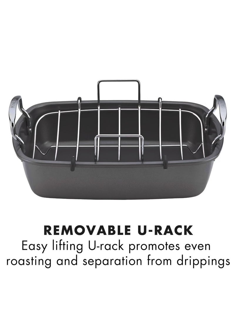 Circulon Nonstick Ultra-lasting Roasting Pan / Roaster with Rack 39.5x30.5x6.5 cm  - Image 3