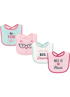 Luvable Friends Luvable Friends Unisex Baby Cotton Drooler Bibs with Fiber Filling, Heart, One Size  - Image 1