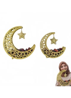 2Pcs Ramadan Moon Plate Tray,Gold Metal Serving Tray,DIY Moon Star Tray,Ramadan Metal Serving Plate Tray,2 Sizes,Ramadan Activity Party Favor,Ramadan Activities Party Decoration - pzsku/ZB61FC25510BA4F0B05B8Z/45/_/1739608446/b3bd8a9f-f881-4017-a326-e82f20604b3a