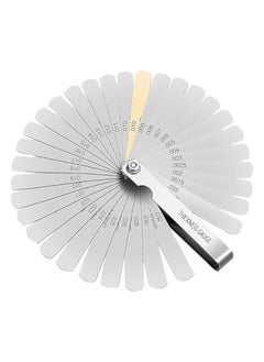 PROMASS Stainless Steel Guitar Feeler Gauge Spark Plug Gauge Dual Marked Metric Imperial Gauge Width Thickness Gauge Gap Measuring Tool  - Image 1