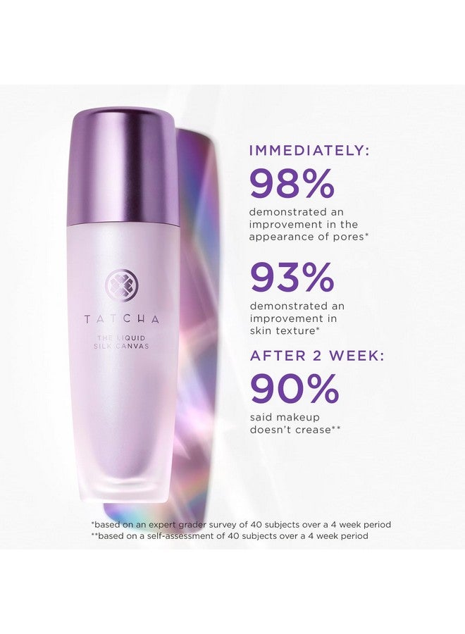 TATCHA Liquid Silk Canvas Weightless Oilfree Liquid Silk Face Primer 30 Ml 1 Oz  - Image 2