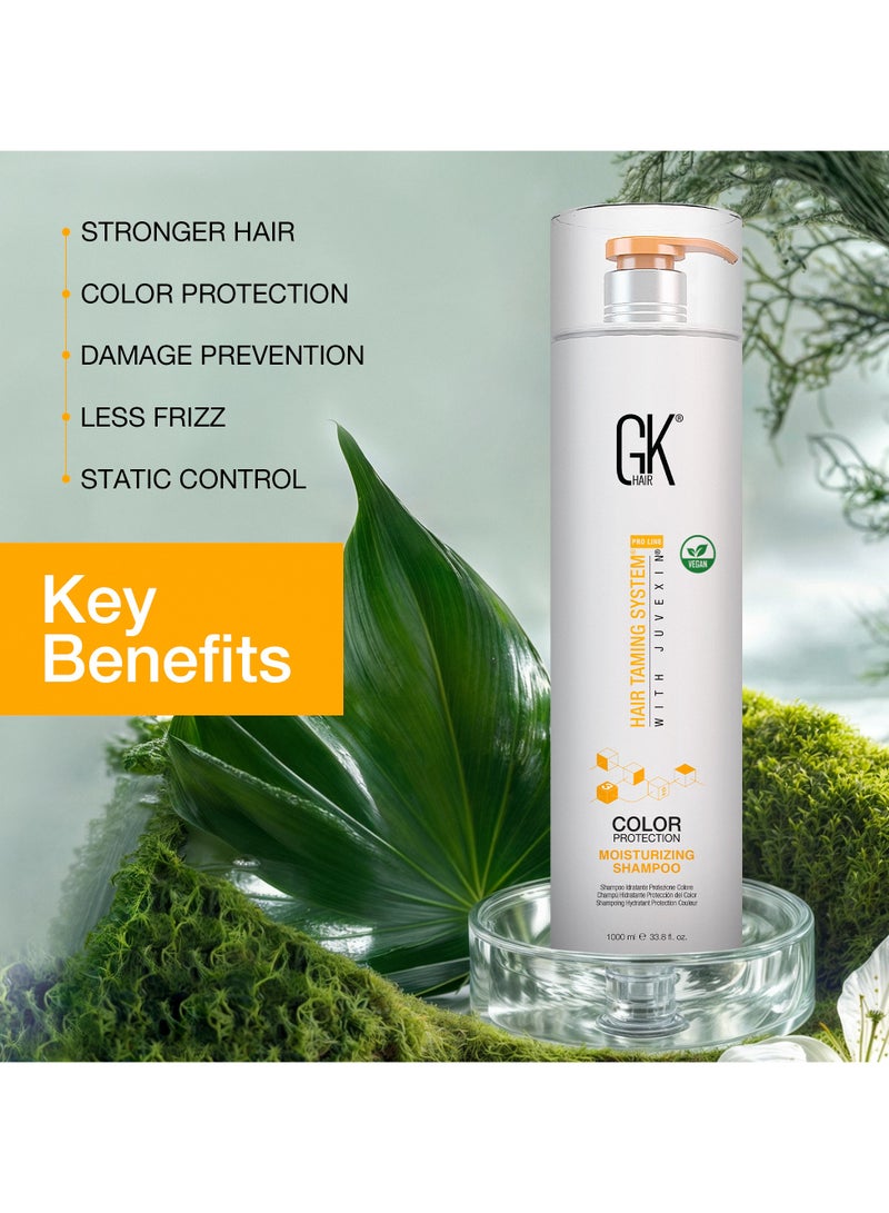 GK Hair Moisturizing Shampoo (33.8 Fl Oz/1000ml) for Hydrating Color Protection Dry Damage Curly Frizzy Thinning Color Treated Hair Repair Organic Paraben Sulfate Free All Hair Types  - Image 4