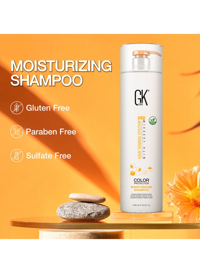 GK Hair Moisturizing Shampoo (33.8 Fl Oz/1000ml) for Hydrating Color Protection Dry Damage Curly Frizzy Thinning Color Treated Hair Repair Organic Paraben Sulfate Free All Hair Types  - Image 5