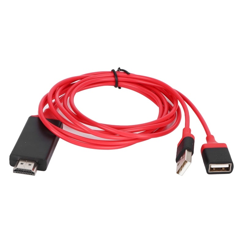 Mobile Phone HDMI Adapter: 1080P 3D 60Hz, No App Required, Universal HDMI Adapter - Dual Function Charging & Playback, Cell Phone TV Adapter for iOS Android Phones Tablets Home HDTV Use - Image 5