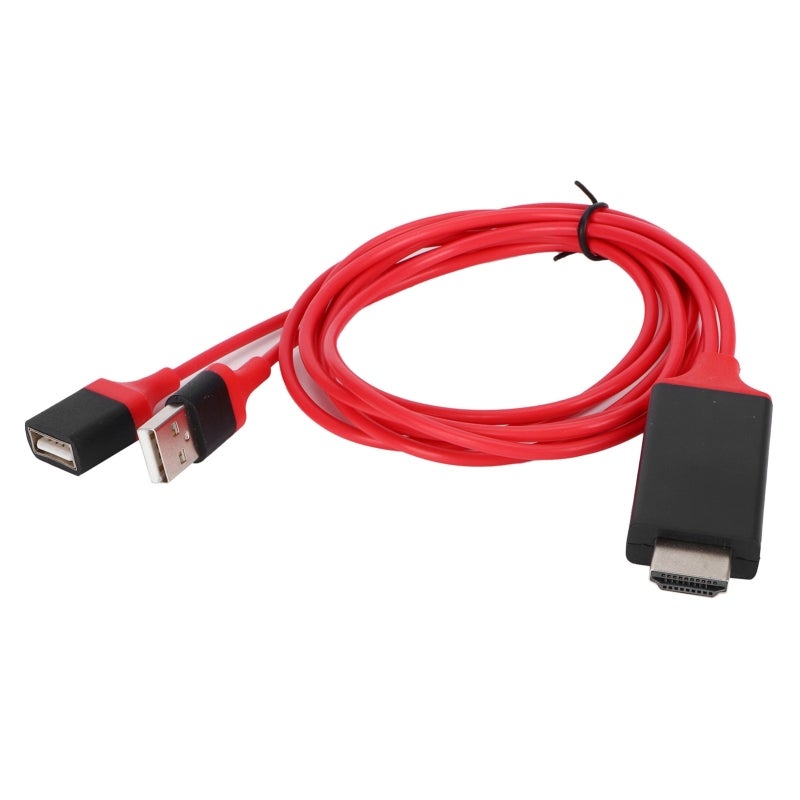 Mobile Phone HDMI Adapter: 1080P 3D 60Hz, No App Required, Universal HDMI Adapter - Dual Function Charging & Playback, Cell Phone TV Adapter for iOS Android Phones Tablets Home HDTV Use - Image 4